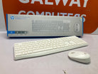 HP White Wireless Keyboard and Mouse (HP CS10)