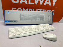 HP White Wireless Keyboard and Mouse (HP CS10)