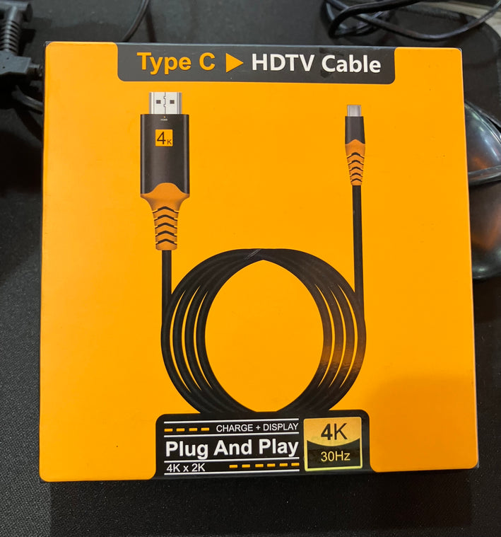 USB Type - C to HDMI Cable (Plug and Plug)