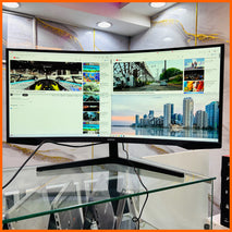 Samsung Odyssey G5 G55T 34″ Curved UWQHD (3440 × 1440) 165Hz Gaming Monitor. Brand New