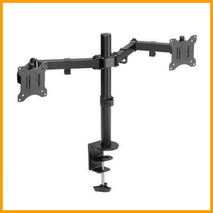 Dual Multifunctional Desktop Monitor Mount : Clamp