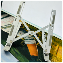 Aluminum Alloy Creative Heavy Duty Foldable Laptop Stand (Light & Portable)