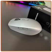 HP 710 Rechargeable Silent Silver Bluetooth Mouse.