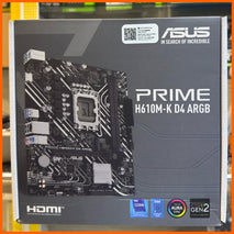 ASUS PRIME H610M-K D4 ARGB Motherboard – Intel H610 | LGA1700 | DDR4 | Micro-ATX.