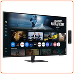 Samsung M7 Smart Monitor 43-inch 4k UHD 3840x2160, HDR10, VA Panel, USB-C Charging Power 65W, WiFi, Bluetooth, Adaptive Sound, Remote Contro, Operating System Tizen - Black
