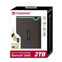 TRANSCEND 2TB USB 3.1 External HDD - Iron Grey