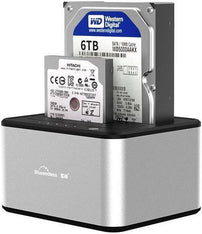 Hard Drive Clone Dock Dual‑Bay – Blueendless